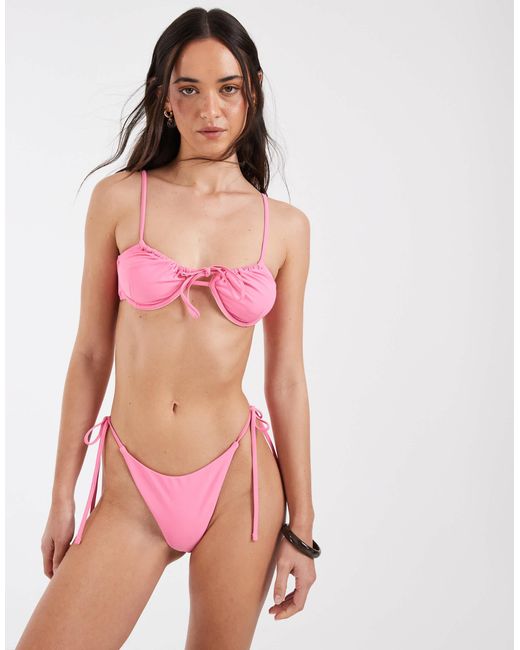 Bas Pieces en coloris Pink