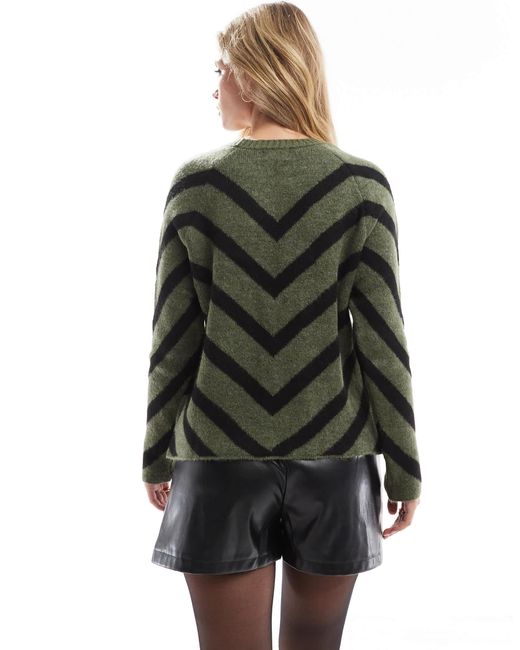 ONLY Black – gestreifter strickpullover