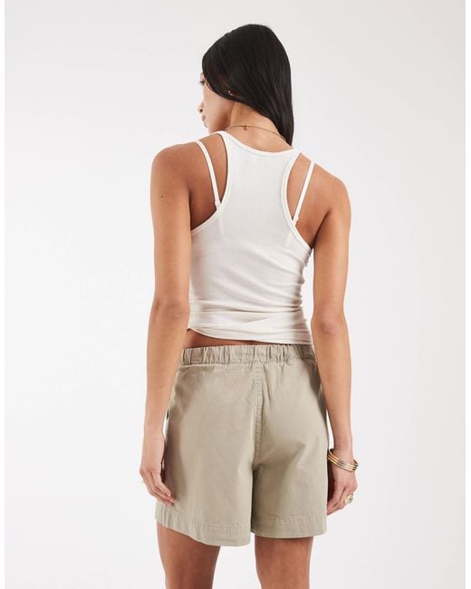 ASOS White Pull On Short