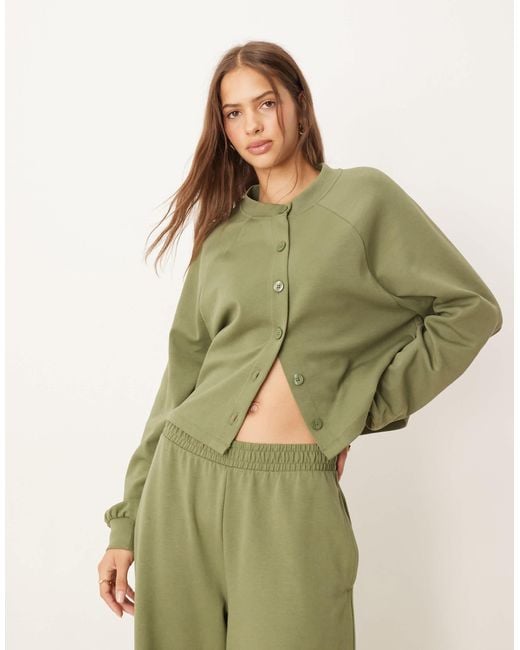 ASOS Green Interlock Cardigan
