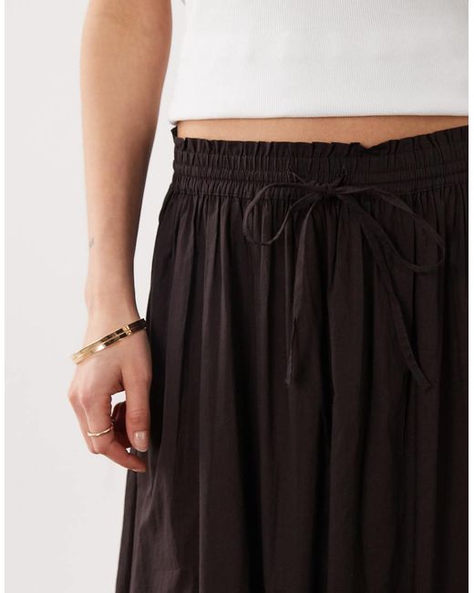 Jdy White Pleated Maxi Skirt