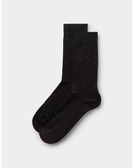 Calzedonia Black Patterned Socks for men