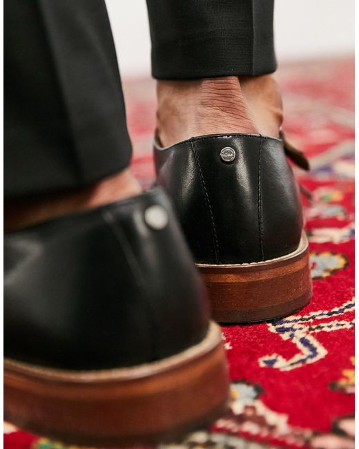 Homme Chaussures Chaussures à enfiler Chaussures à boucles Chaussures en cuir à doubles boucles fabriquées au portugal Noak pour homme en coloris Noir 