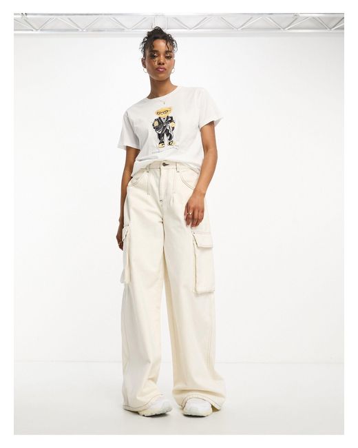 Polo Ralph Lauren T-shirt Met Ronde Hals, Model 'modcali' in het White