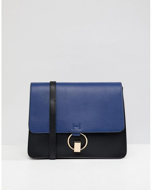 Warehouse Colourblock Satchel Bag In Navy Blue Lyst Warehouse Blue Colourblock Satchel Bag In Navy Lyst