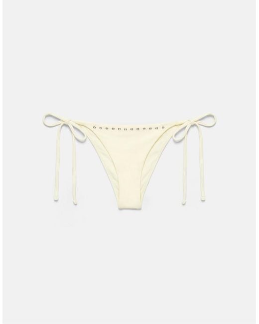 Pull&Bear Brown Studded Bikini Bottoms