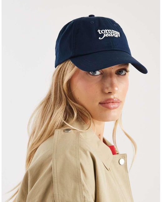 Tommy Hilfiger Blue Script Logo Cap