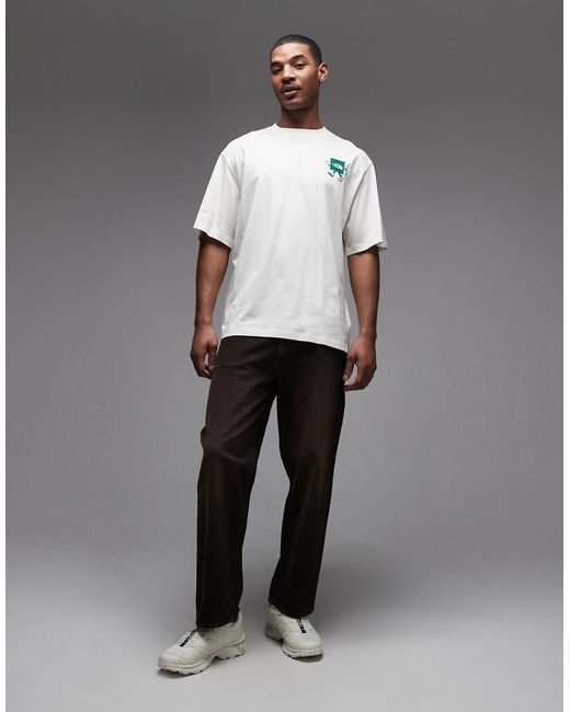 The North Face Gray Explore Backprint T-shirt for men