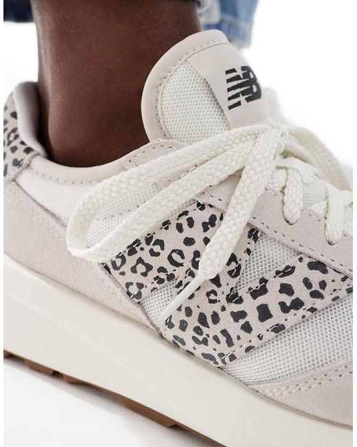 Zapatillas De Deporte Blanco Hueso Con Estampado De Leopardo 370 De New Balance de color Blue