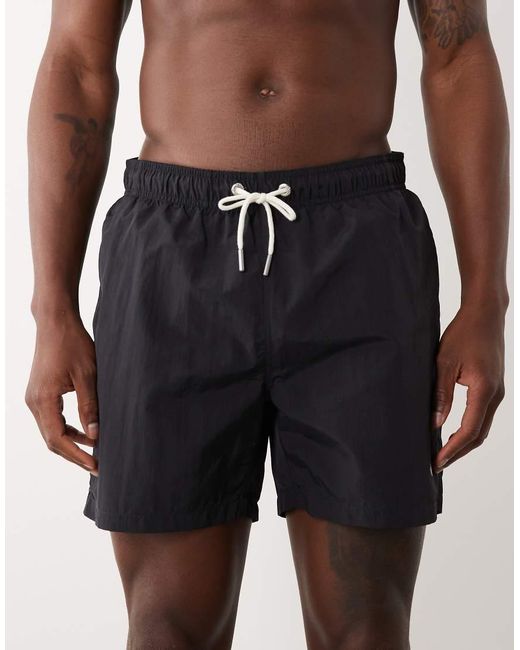 Gant Black Shield Logo Swim Shorts for men