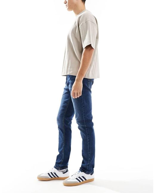 Threadbare Blue Slim Fit Jeans for men