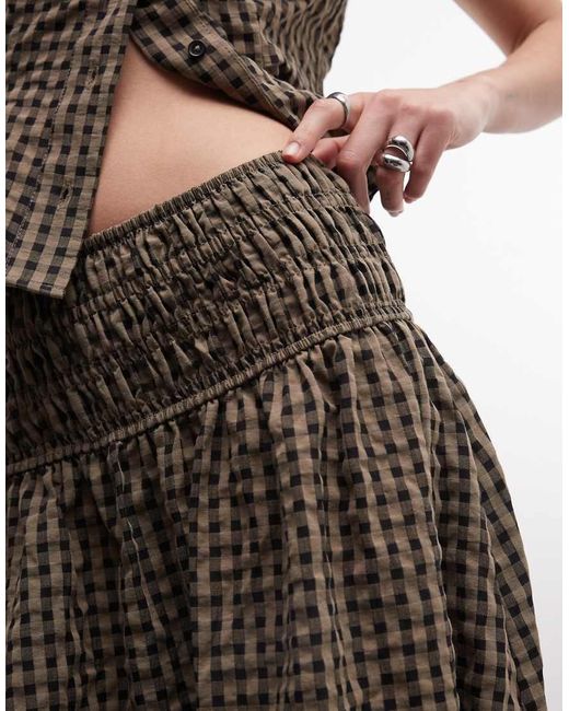 Collusion Blue Channel Waist Maxi Skirt