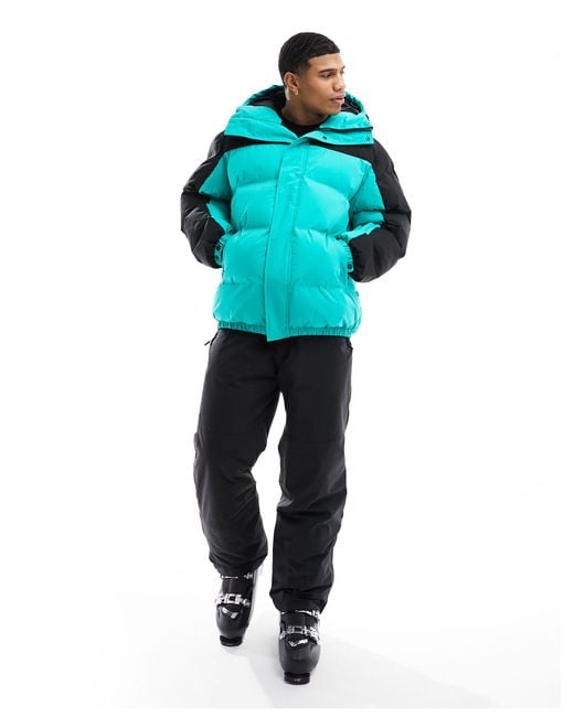 ASOS 4505 ski suit in color block