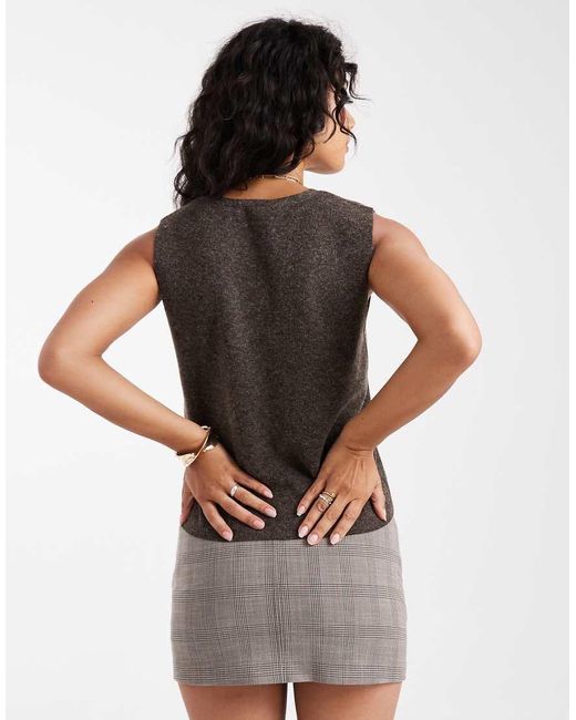ONLY Gray Compact Knit Vest