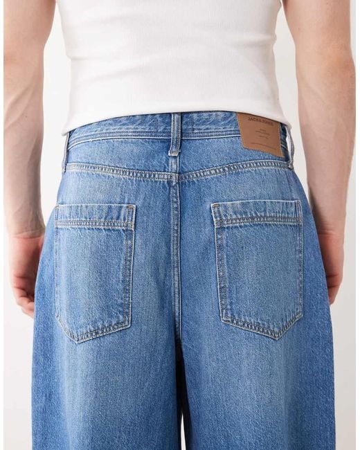 Jack & Jones Blue Joey Barrel Jeans for men