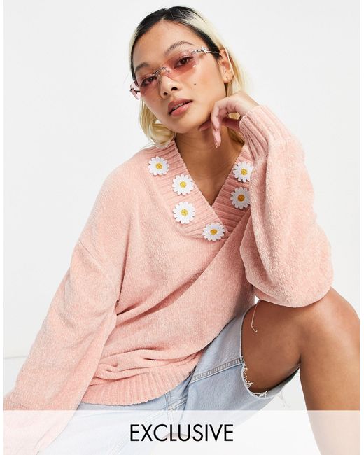 pink oversize jumper