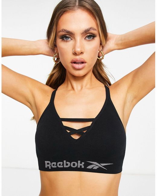 Reebok – maryna – nahtloser bh in Schwarz - Lyst