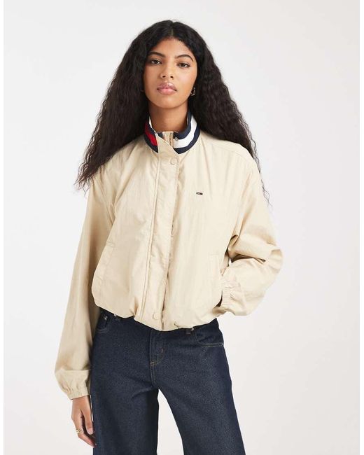 Tommy Hilfiger Blue Essential High Neck Jacket