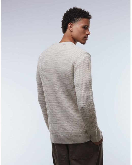 Pull texturé - beige JJ Rebel pour homme en coloris Gray