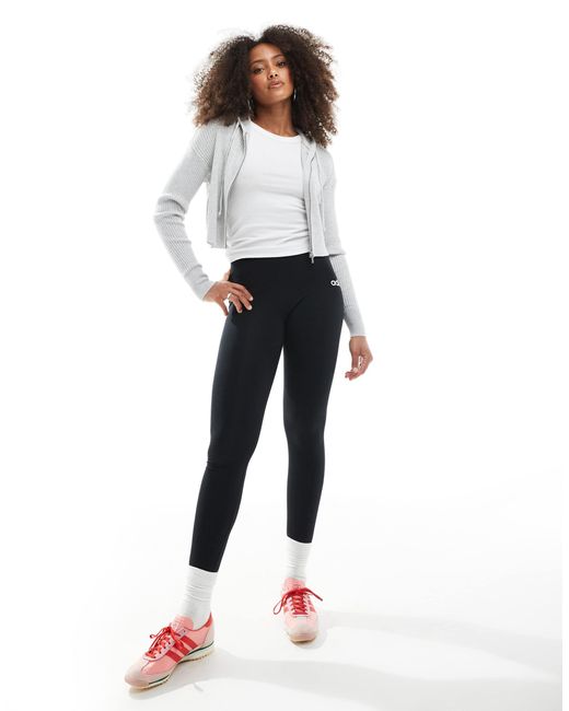 Adidas Originals Blue Adidas essentials – linear – baumwoll-leggings