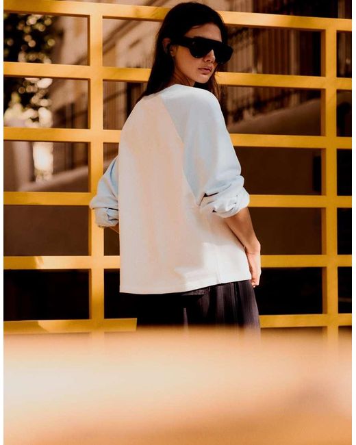 Bershka Black Long Sleeve Raglan T-shirt