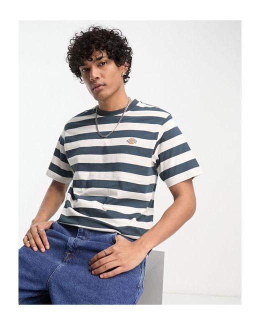 Dickies Rivergrove Stripe T-shirt in Blue for Men | Lyst