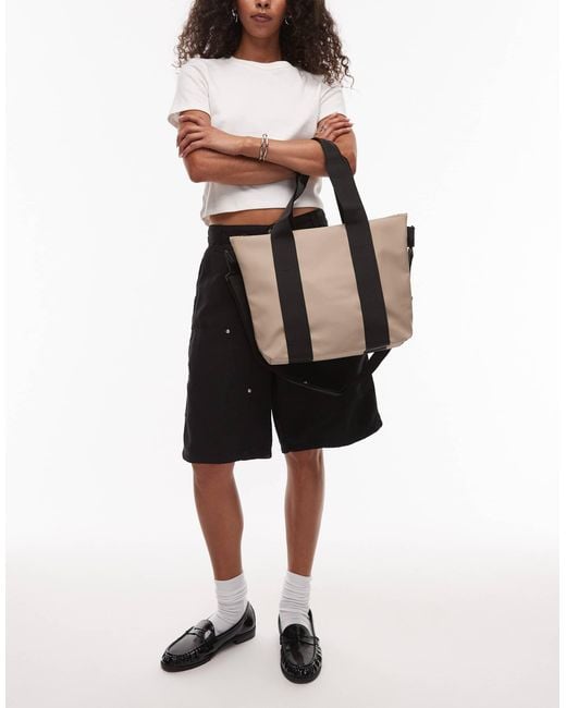 Rains Black Waterproof Micro Tote Bag