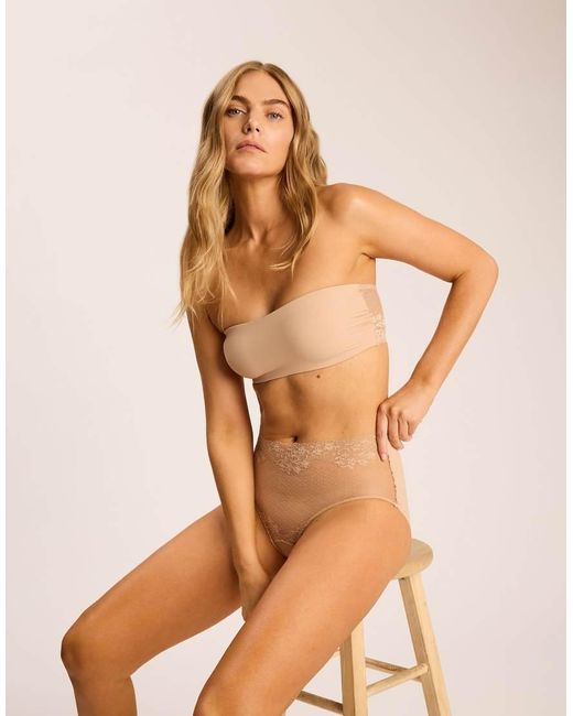 Commando Natural Double Take Lace Bandeau