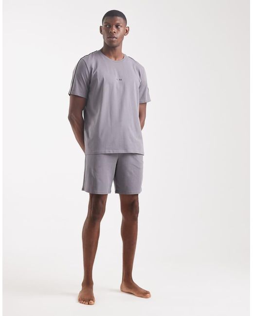Boss Purple Co-Ord Unique Lounge T-Shirt for men