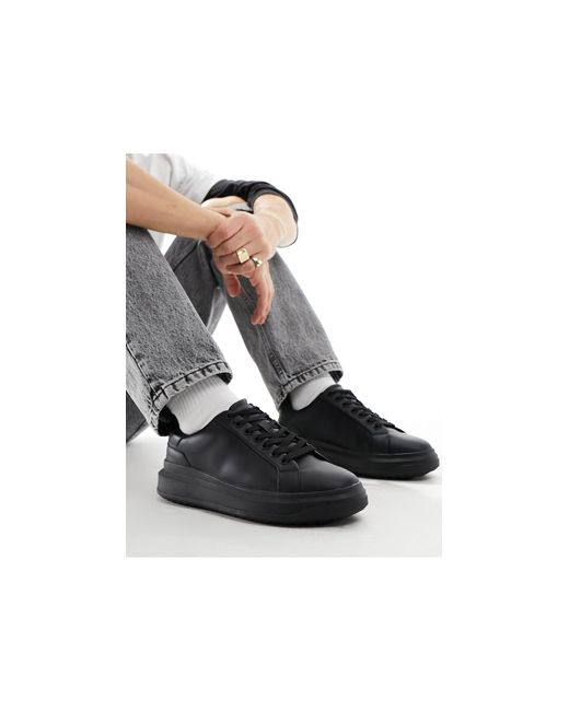 Bershka Gray Chunky Sole Contrast Back Tab Trainer for men