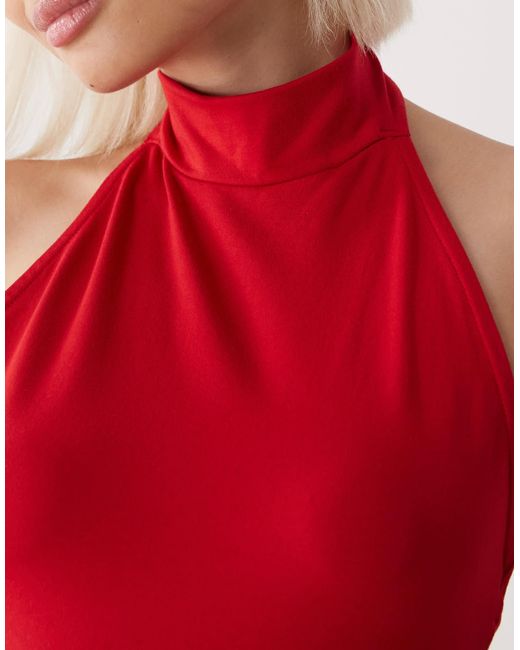 Weekday Red Halter Neck Top