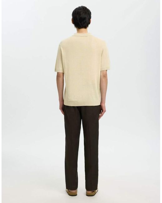 SELECTED Natural Polo Shirt for men