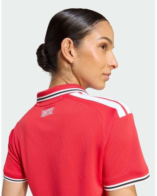 Adidas Originals Red Manchester United 26/27 Home Jersey Crop