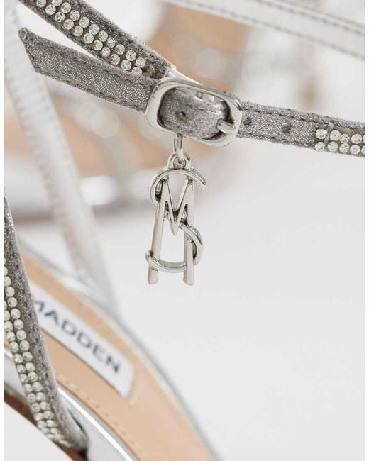 Steve Madden White Jypsey Heeled Sandals