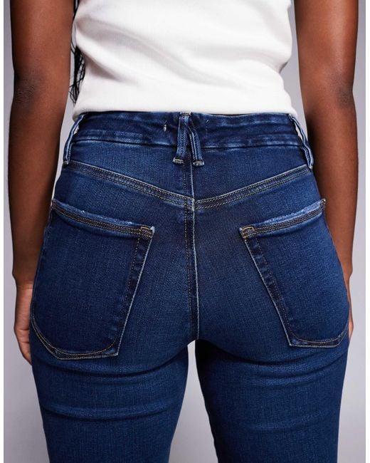 GOOD AMERICAN Blue Soft Tech Good Classic Bootcut Jeans