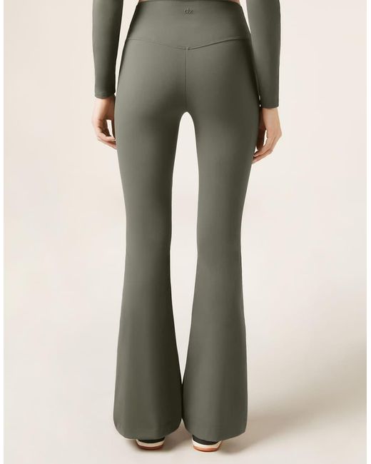 Calzedonia Green First Class Soft Touch Flared Trousers