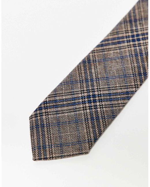 ASOS Gray Check Tie for men