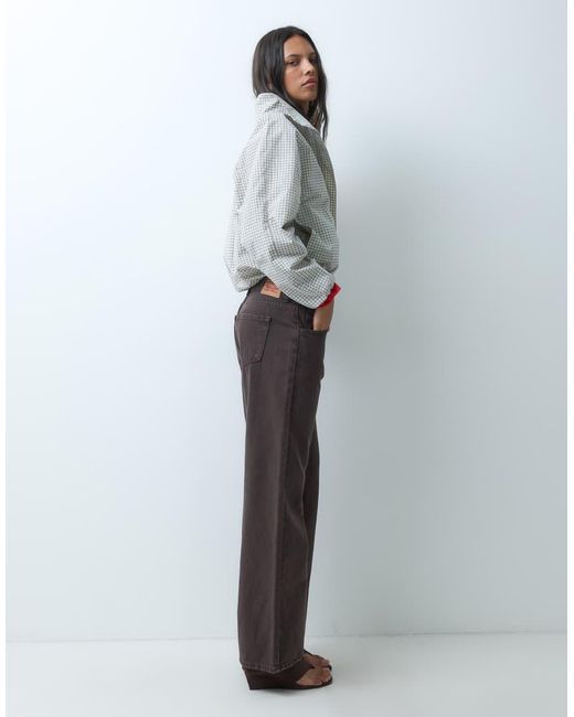 Jeans Ampi A Vita Super Bassa Scuro di Levi's in Multicolor