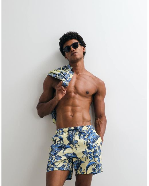 Tommy Hilfiger Blue Resort Drawstring Swim Shorts for men
