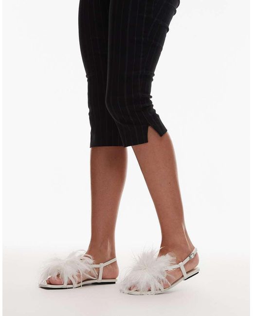 JW PEI Metallic Fluffy Flat Sandals