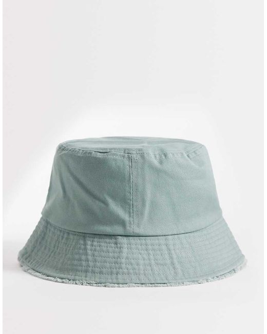 ASOS Green Washed Bucket Hat for men