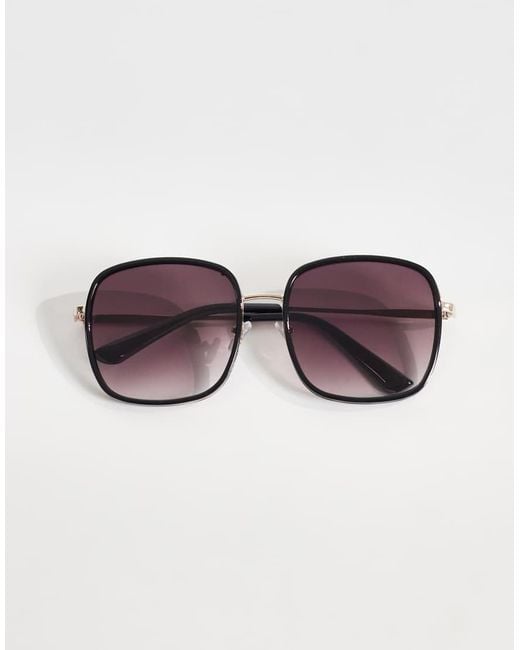 Mango Black Oversized Sunglasses