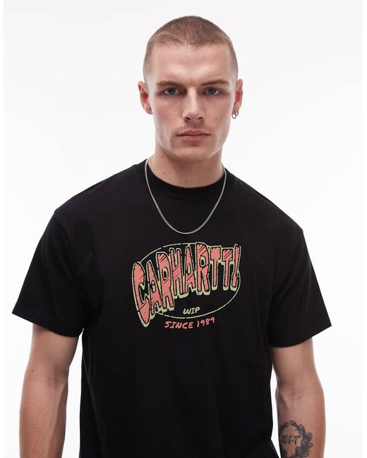 Carhartt Hot Script in het Black voor heren