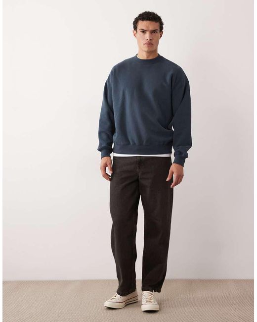Abercrombie & Fitch Blue Essential Sweatshirt for men