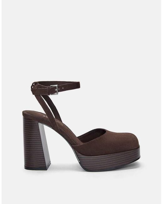 Pull&Bear White Heeled Sandals