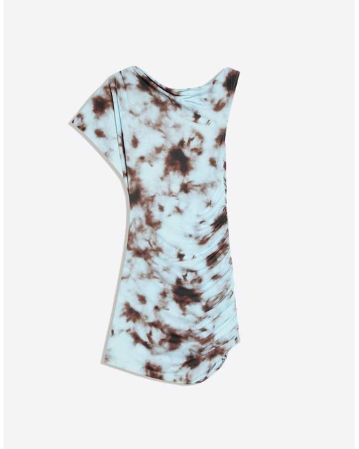 Bershka Green Asymmetric Mini Dress