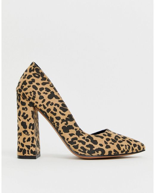 asos leopard heels