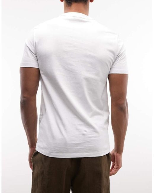AllSaints White Brace 3 Pack Short Sleeve Small Logo T-Shirts for men