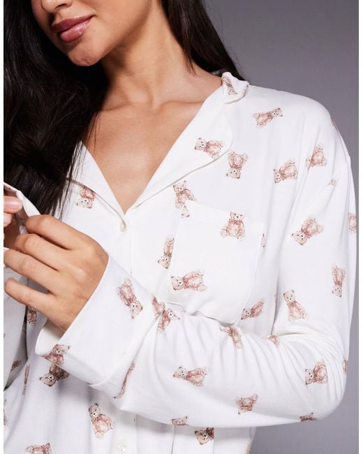 Kaiia Gray Exclusive Super Soft Pyjama Shirt Co-Ord