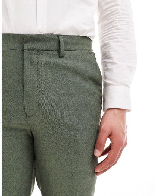 ASOS Green Slim Suit Trousers for men